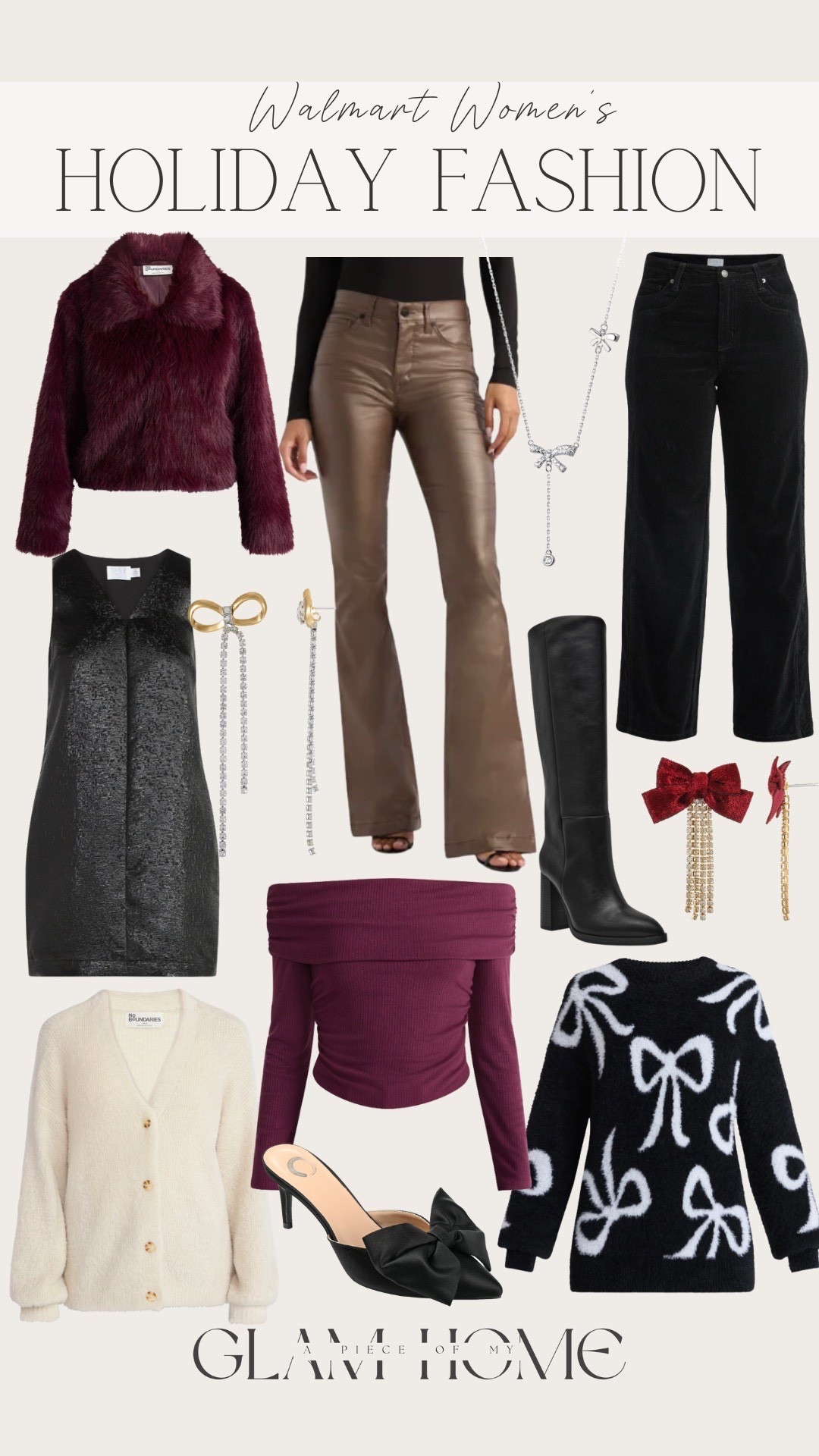 Holiday fashion for women!


Now, black, white, New Year’s Eve outfit, Christmas outfit, party clothes, bow, jewelry, sweater, coat, women’s finds, Walmart fashion, affordable fashion 

#LTKHoliday #LTKmomlife #LTKootd