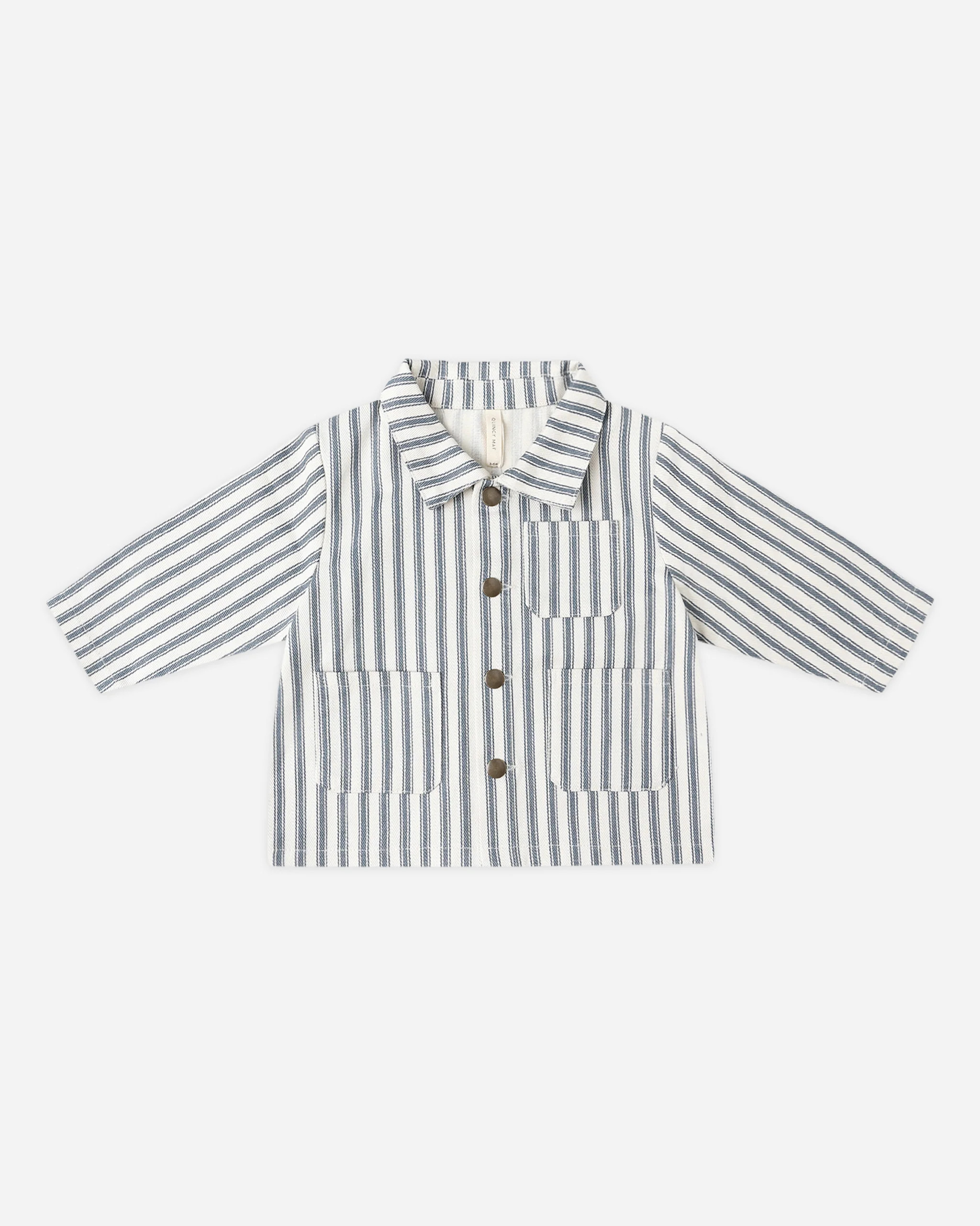 Utility Jacket Ocean Pinstripe | Rylee + Cru