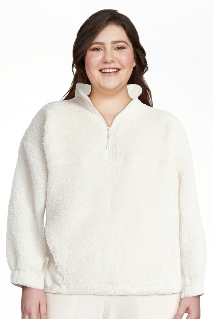 No Boundaries Plush Half-Zip Pullover, Women's | Walmart (US)