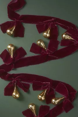 Velvet Glass Drop Garland | Anthropologie (US)