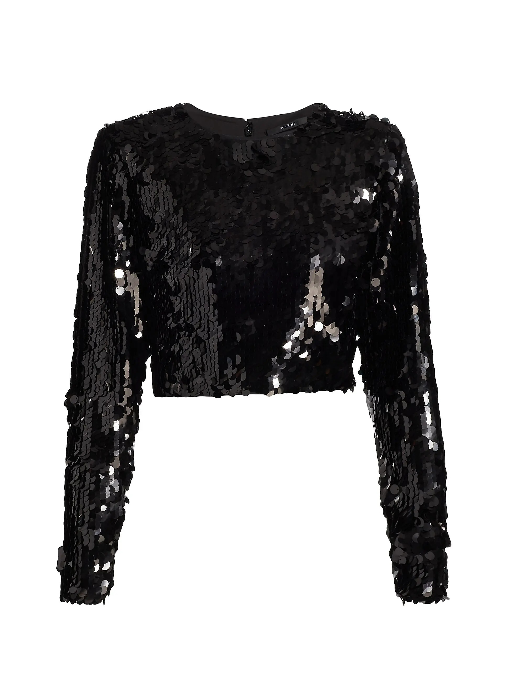 Anaya Sequined Crop Top | Saks Fifth Avenue
