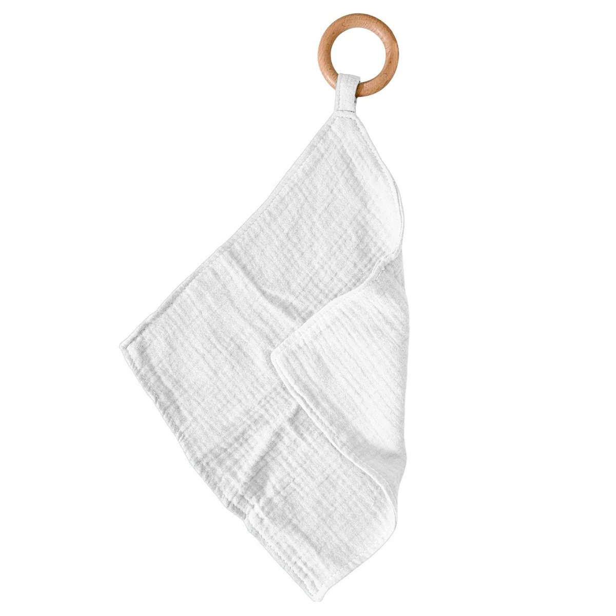 Pure White Cotton Blankie Teether | Newcastle Classics