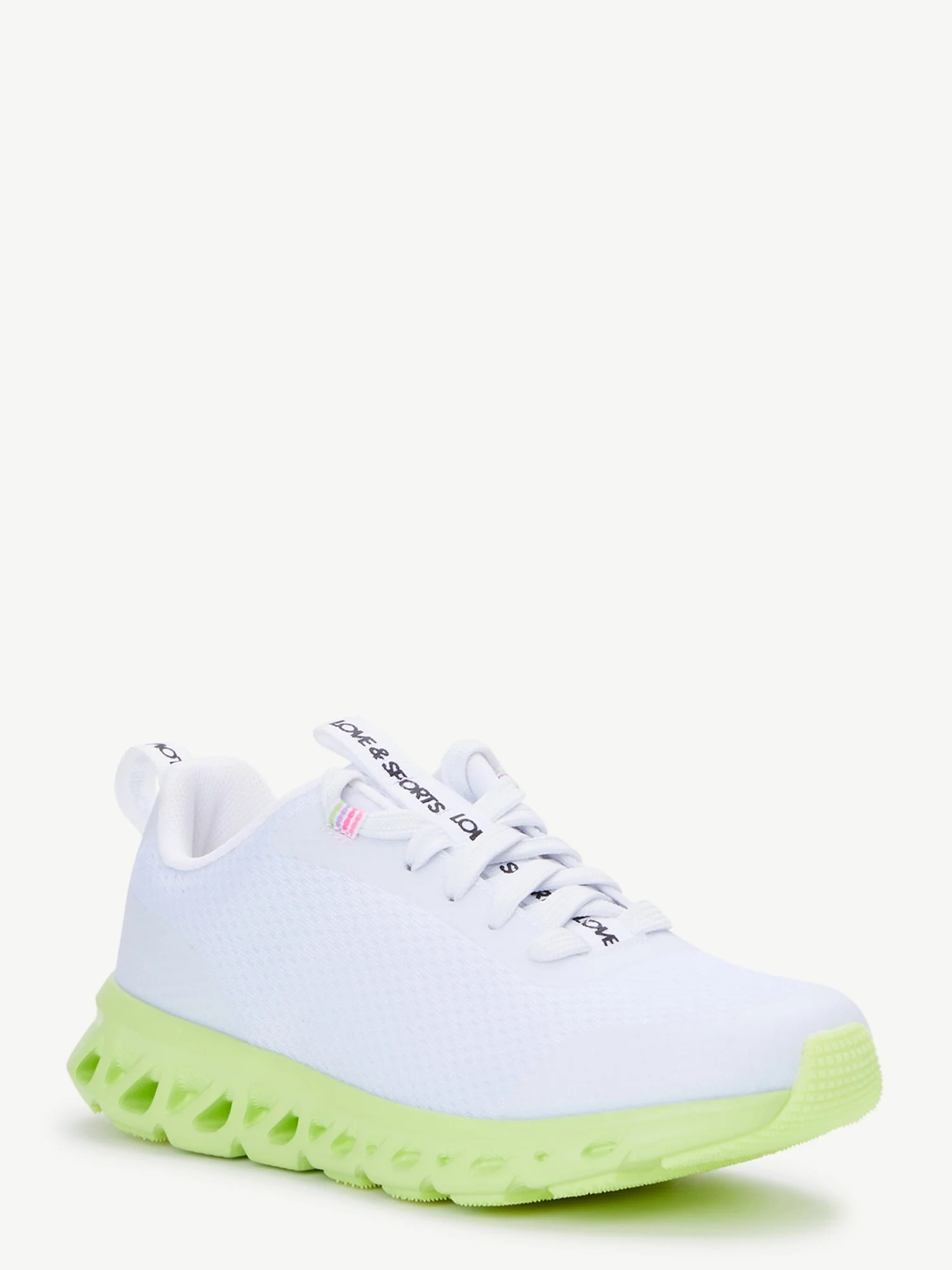 Love & Sports Women's Lace-Up Tech Running Sneakers | Walmart (US)