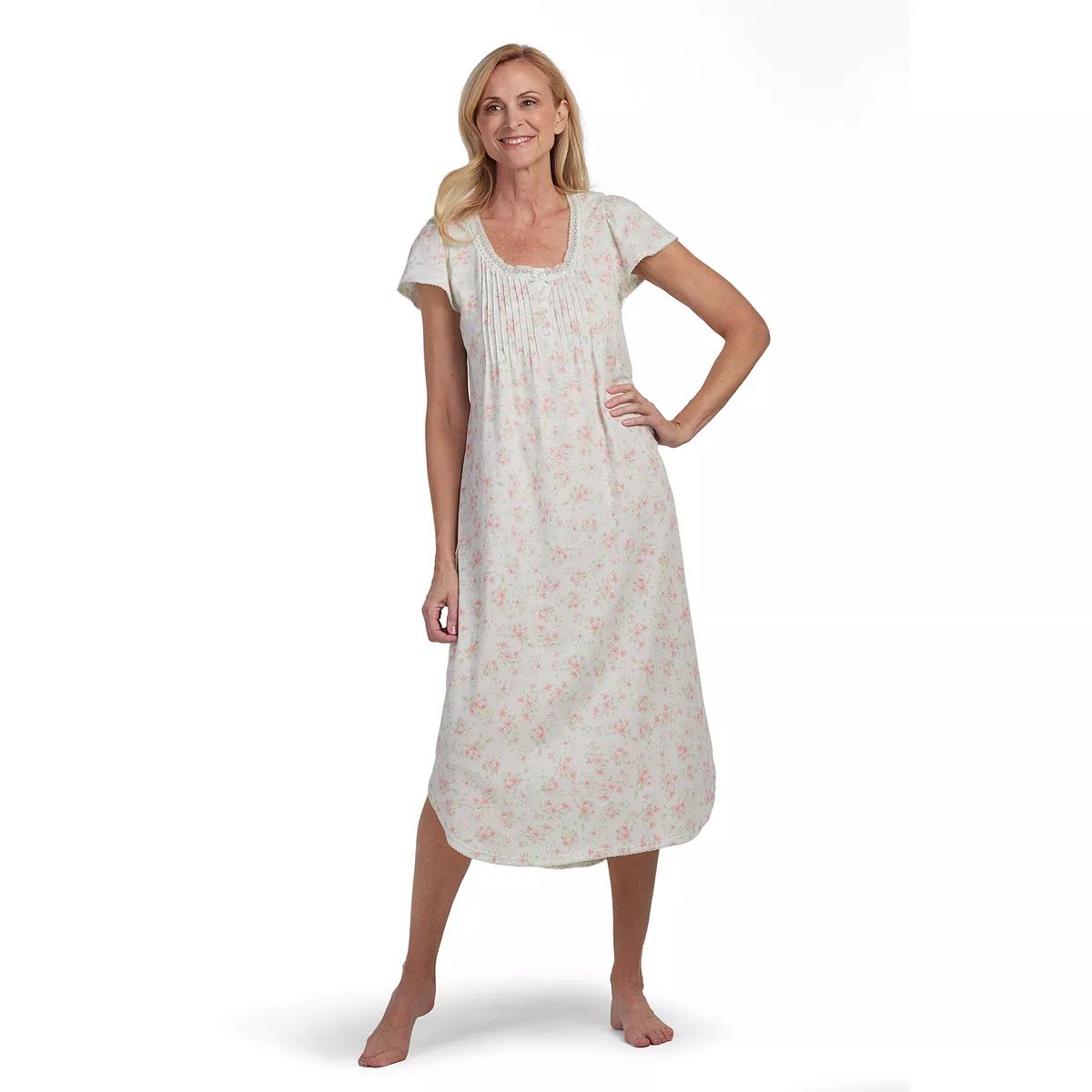 Women's Miss Elaine Essentials Silky Knit Long Nightgown | Kohl's