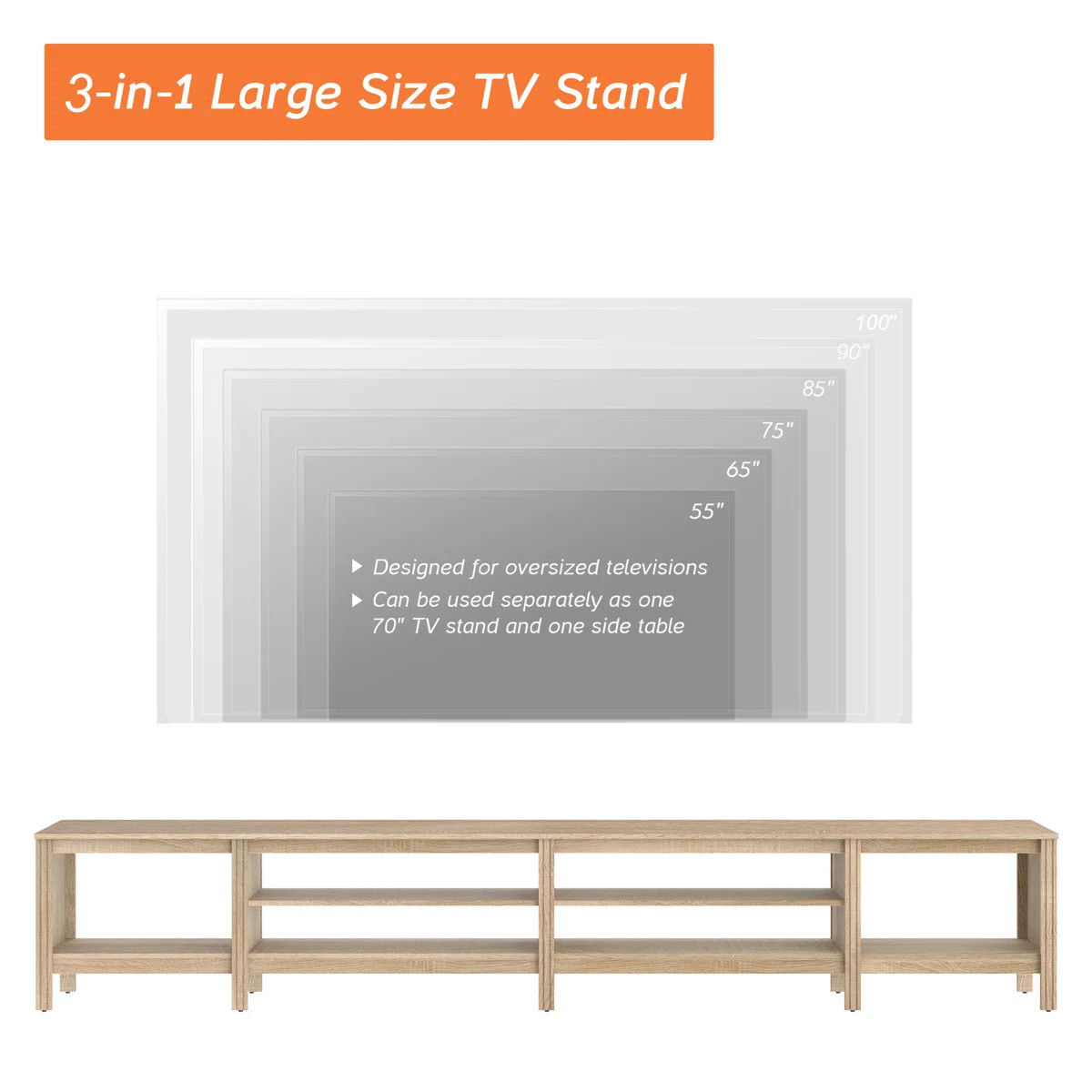 Ashae TV Stand for TVs up to 88" | Wayfair North America