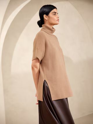 Ribbed Turtleneck Tunic | Banana Republic Factory