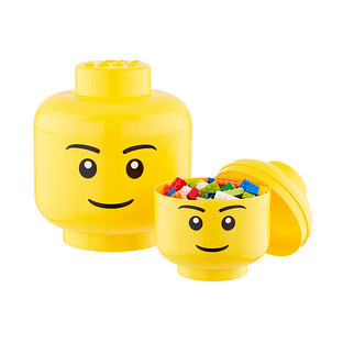 Lego® Large Storage Head Yellow | The Container Store