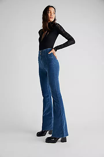 Jayde Cord Flare Jeans | Free People (Global - UK&FR Excluded)