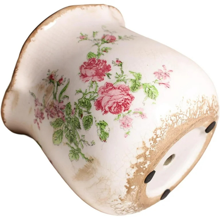 Ceramic Pots for Plants, Vintage Plant Pot with Drainage Hole, 6.11in. Planter for Indoor Plants,... | Walmart (US)