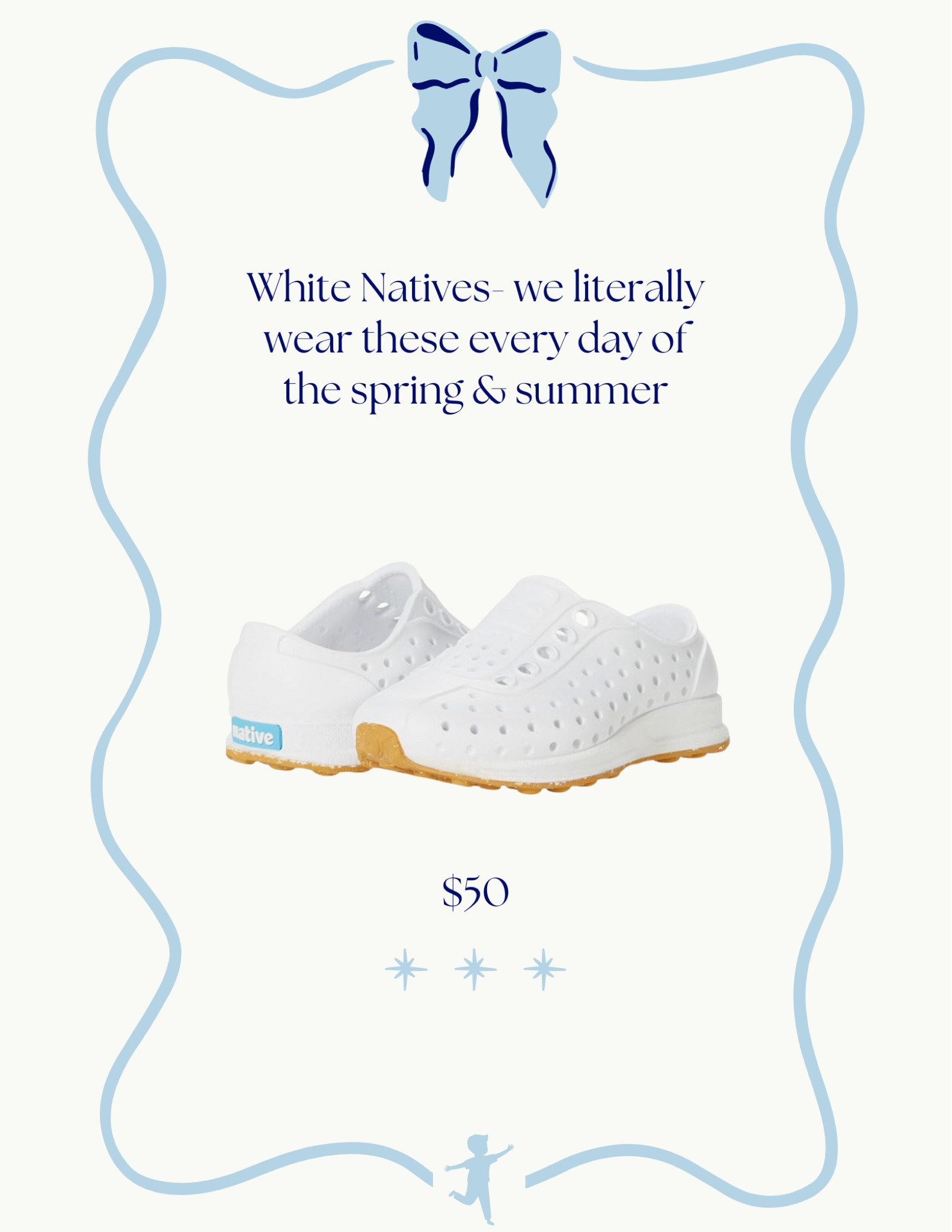 We wear these shoes EVERYDAY in the spring and summer! They can get wet and can be wiped clean pretty easily! 

#LTKFamily #LTKKids