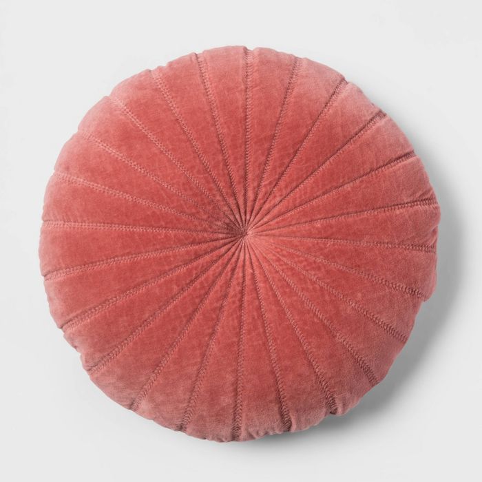 Quilted Velvet Round Throw Pillow - Opalhouse™ | Target
