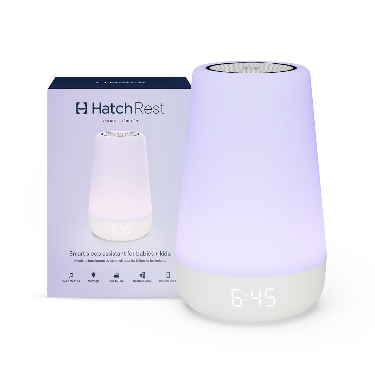 Hatch Rest Baby Sound Machine, Night Light | 2nd Gen | Registry Essential, Sleep Trainer, Routine... | Amazon (US)