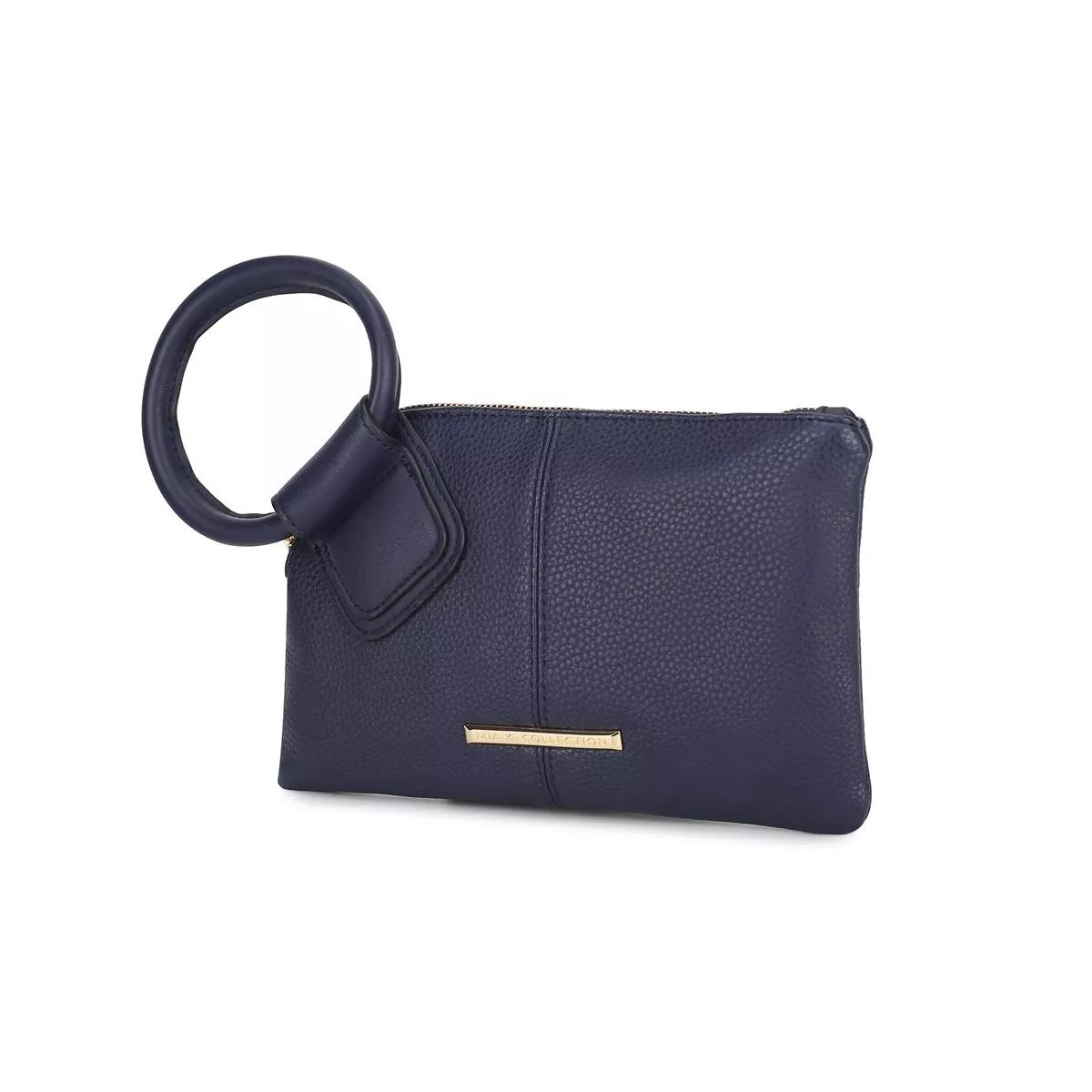MKF Collection Luna Vegan Leather Women's Clutch/Wristlet by Mia K - Navy | Target