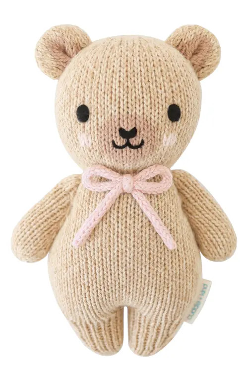 cuddle+kind Baby Honey Bear Stuffed Animal in Pink at Nordstrom | Nordstrom