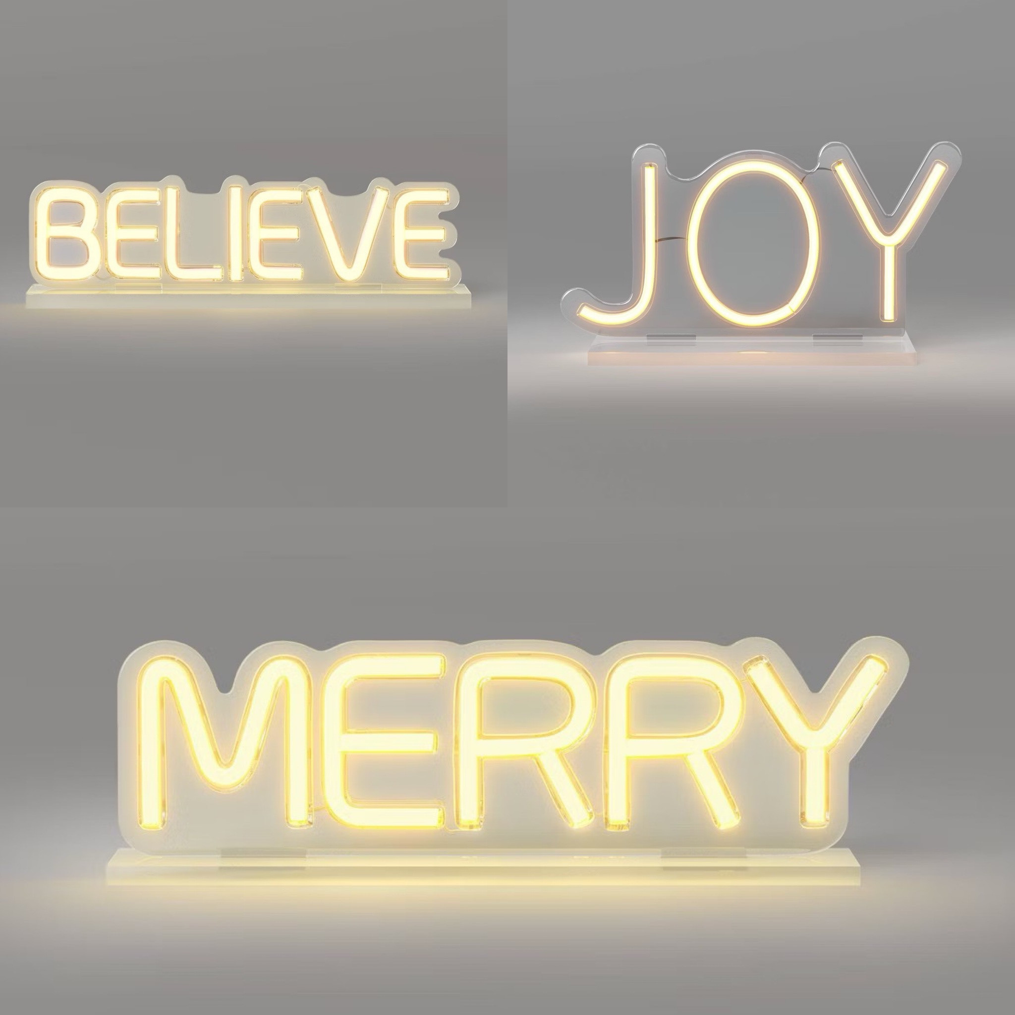 Christmas LED warm white neon signs. Christmas decor sale. 

#LTKHoliday 

#LTKSeasonal