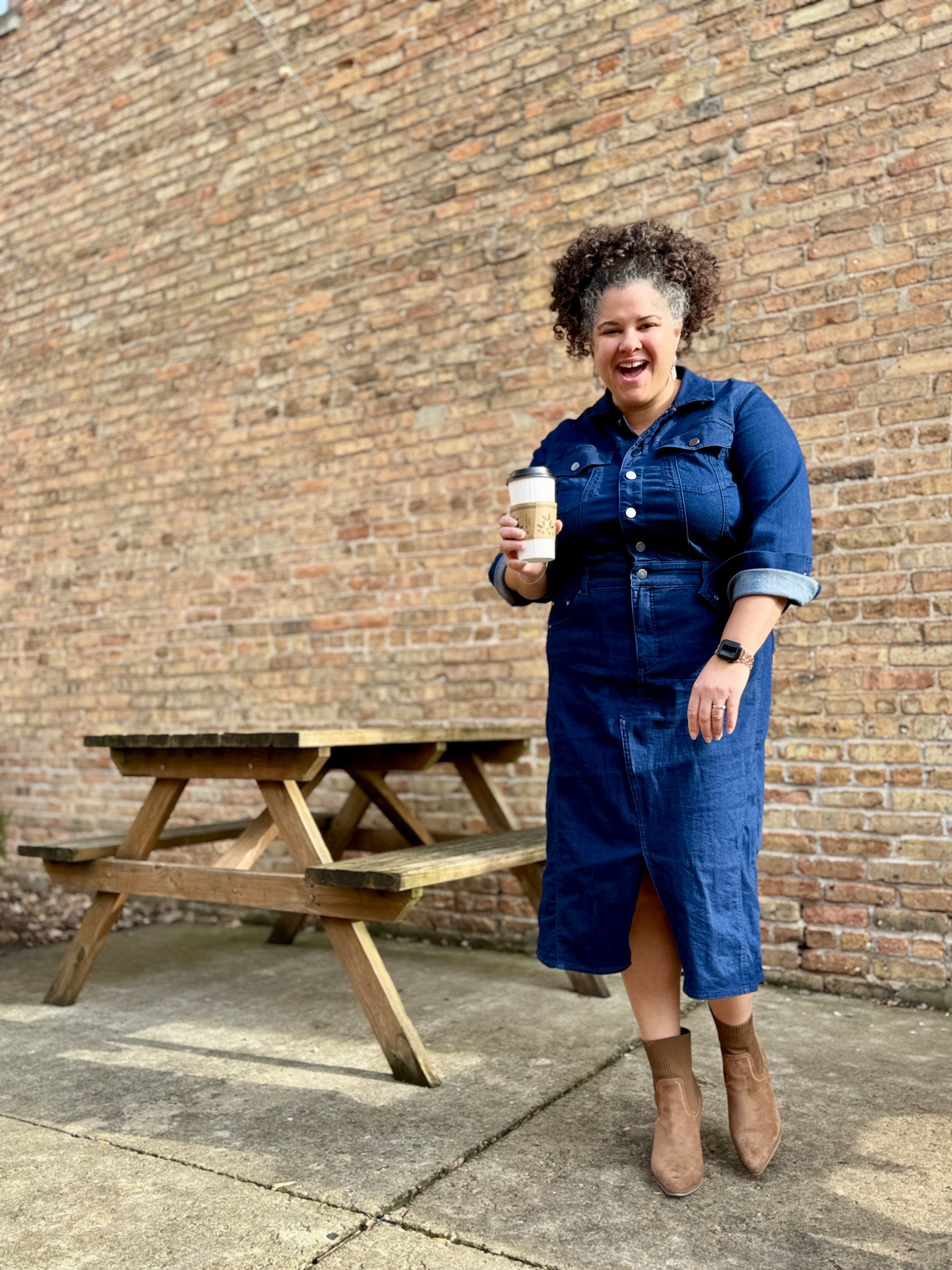 This is still one of my favorite dresses. #USPartner @universalstandard

It looks great with riding boots, booties, platform sandals, and sneakers!

Plus it comes in two different washes (and corduroy too!) and sizes 00-40.

I am wearing the S (14-16).

#LTKMidsize #LTKOver40 #LTKWorkwear