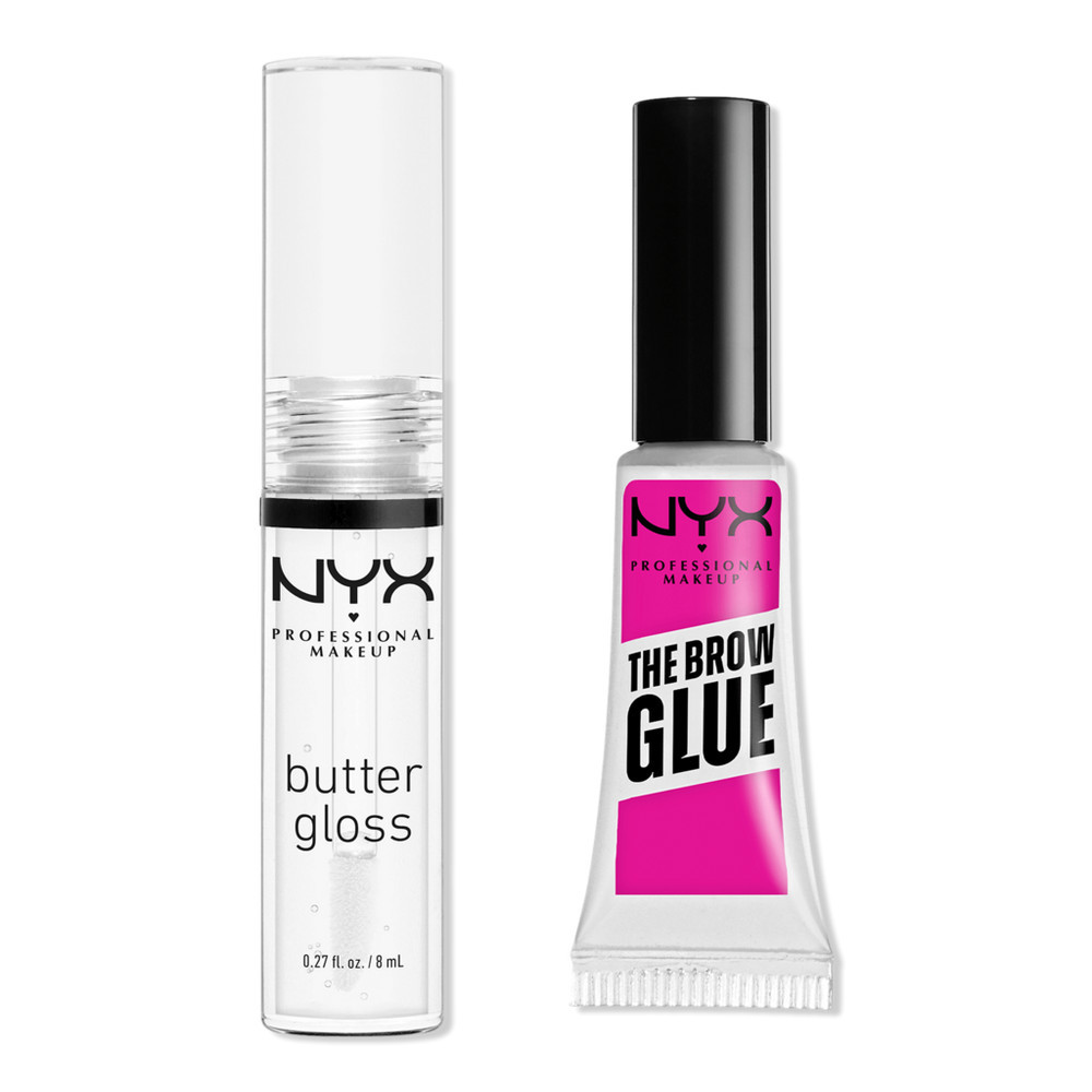 NYX Professional Makeup Butter Gloss & Brow Glue Duo Kit | Ulta