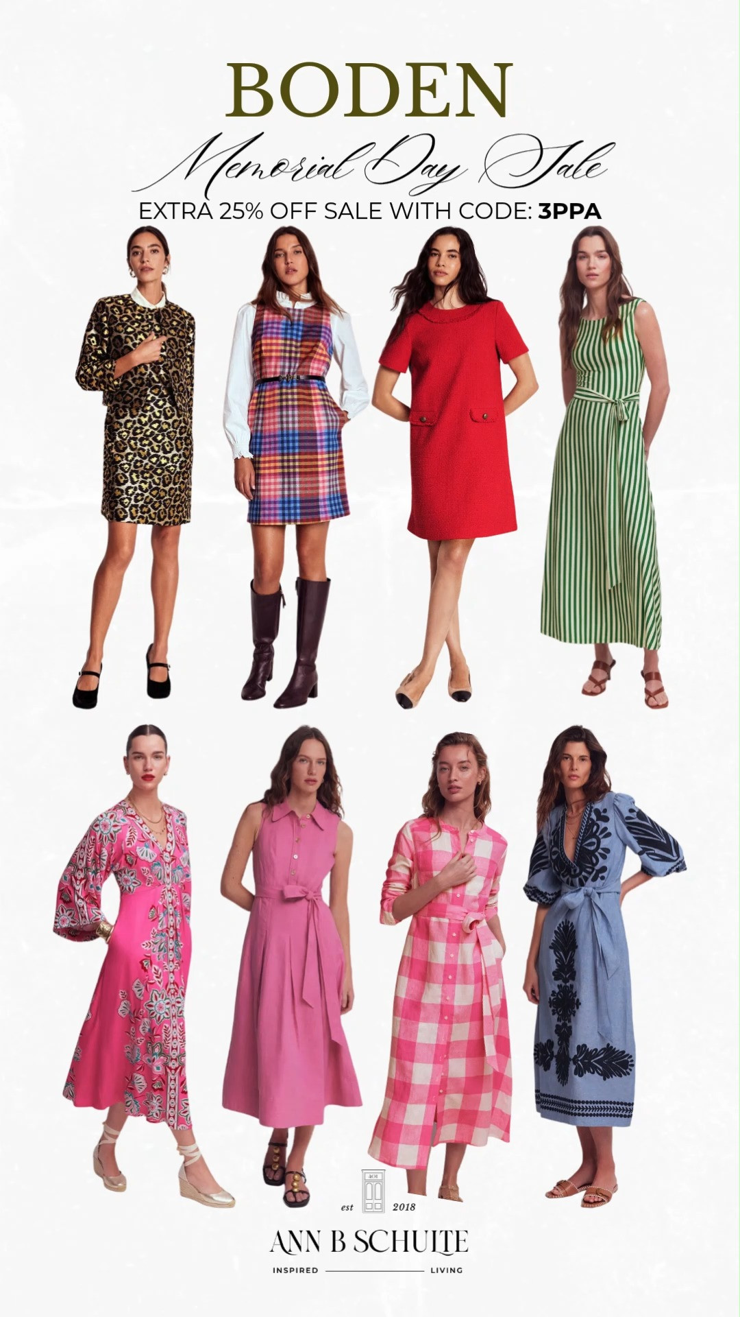 Boden’s Memorial Day sale is bringing cheerful color and polished summer staples with an extra 25% off sale styles using code 3PPA. 🌸🛍️☀️ #BodenStyle #MemorialDaySale #SummerFashion #ClassicStyle #ColorfulFashion #VacationLooks #EverydayStyle #ChicOutfits #LTKsale #WomensFashion 

 #LTKootd #LTKSaleAlert