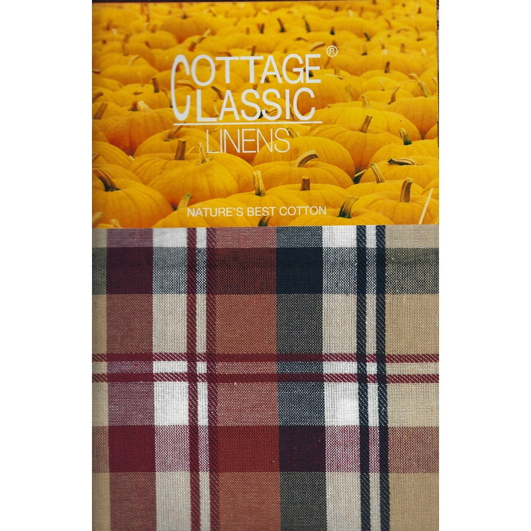 Fall Harvest Flannel Plaid Tablecloth Multi-color Cottage Classic (60 x 84 Rectangle/Oblong) | Walmart (US)