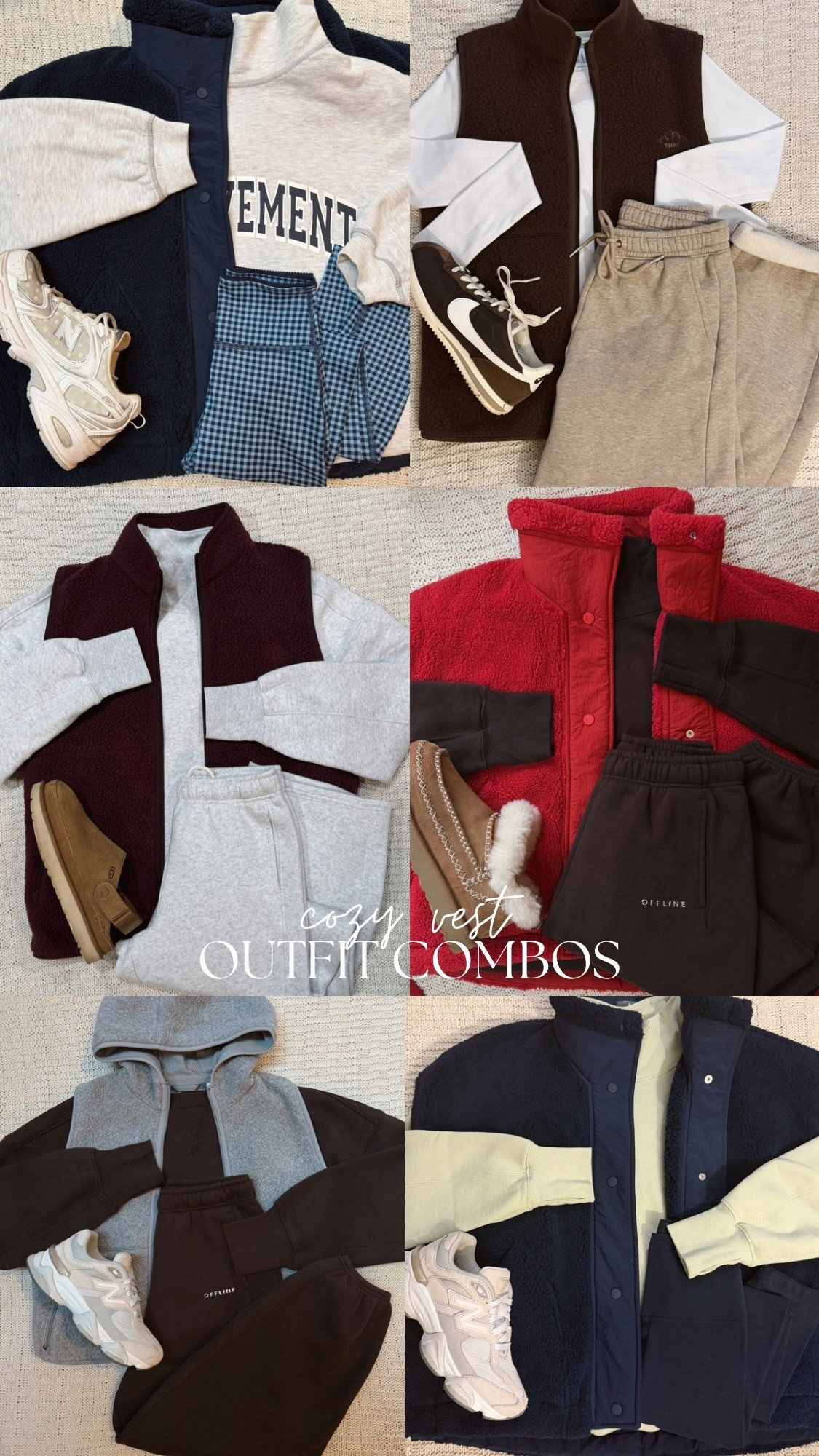 Vest sizing: navy- small, red: xs, burgundy- small, brown & gray: xs

#LTKootd #LTKFindsUnder100 #LTKSaleAlert