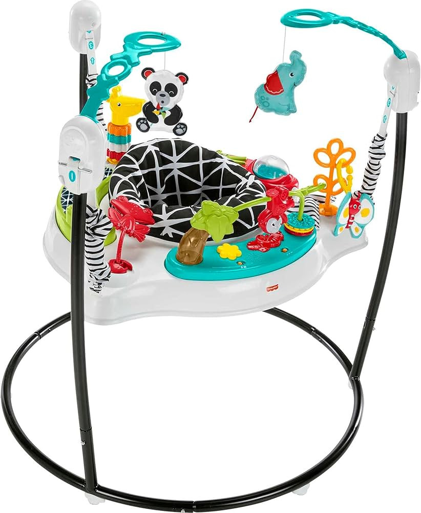 Fisher-Price Baby Bouncer Animal Wonders Jumperoo Activity Center With Music Lights Sounds And De... | Amazon (US)