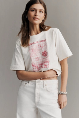 The Cory Short-Sleeve Boxy Tee by Maeve | Anthropologie (US)