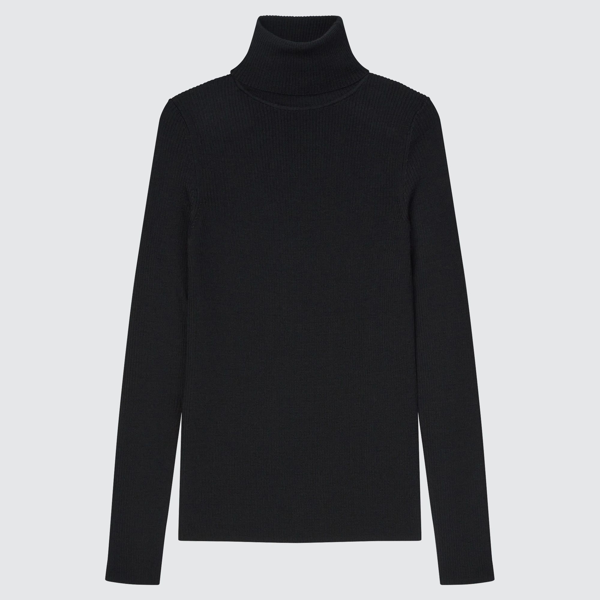 Extra Fine Merino Ribbed Turtleneck Sweater (Women) | UNIQLO US | UNIQLO (US)