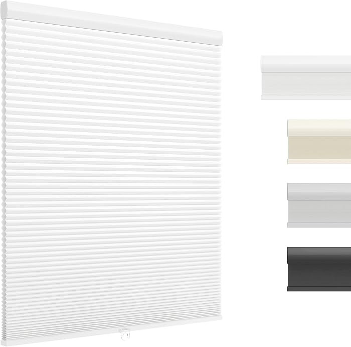 Light Filtering Cordless Cellular Shades, Honeycomb Blinds for Indoor Windows, for Window Size 29... | Amazon (US)