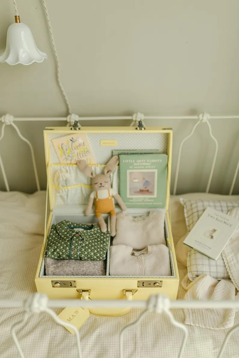 Baby Memory Box | Yellow | Personalised | Keepsake Box | Baby Gift | Baby Shower | Christening Gi... | Etsy (UK)