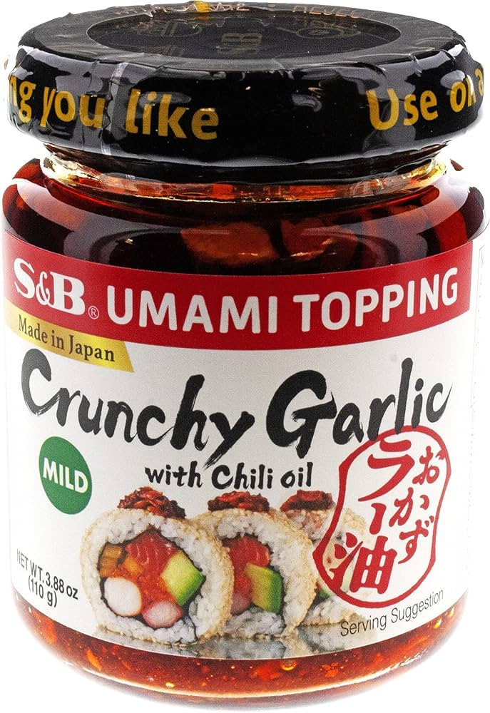 S&B Chili Oil with Crunchy Garlic, 3.88 Fl Ounce | Amazon (US)