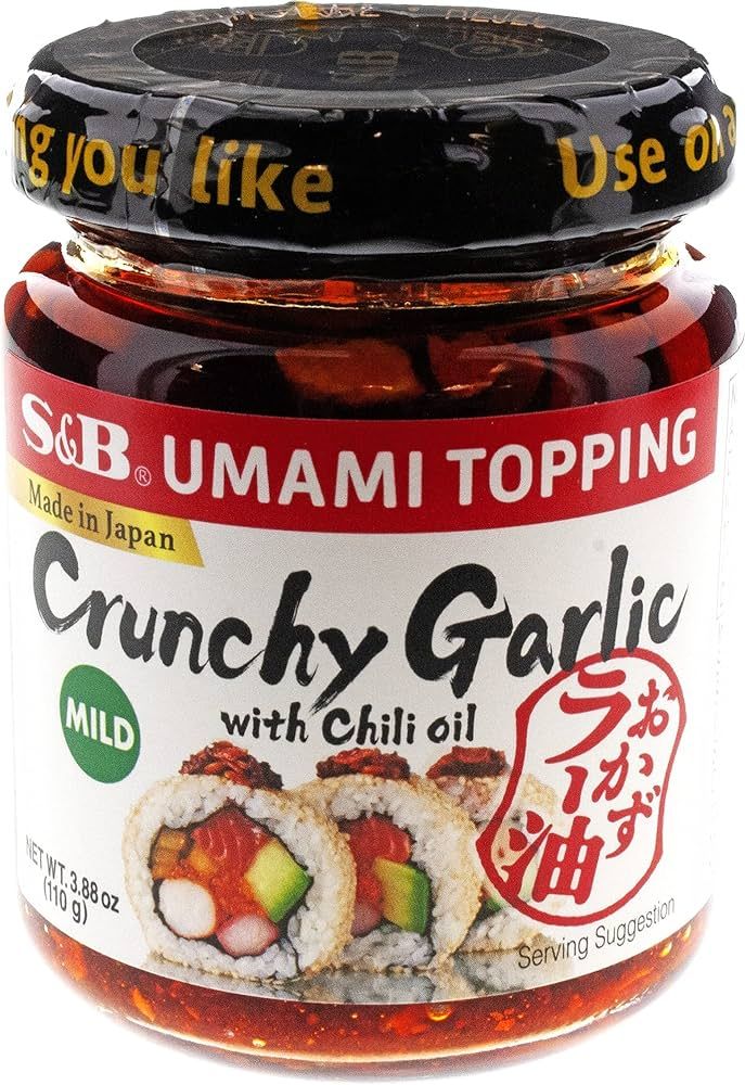 S&B Chili Oil with Crunchy Garlic, 3.9 Ounce | Amazon (US)