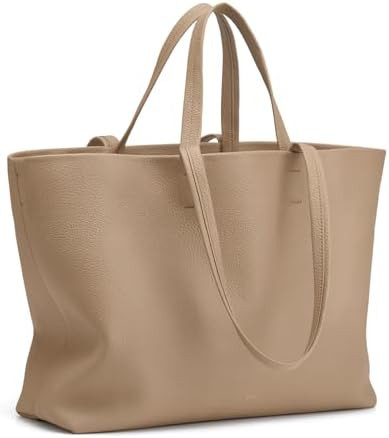 Kattee Leather Tote Bags for Women Soft Shoulder Purses Handbags Travel Work Bags Top Grain Leath... | Amazon (US)