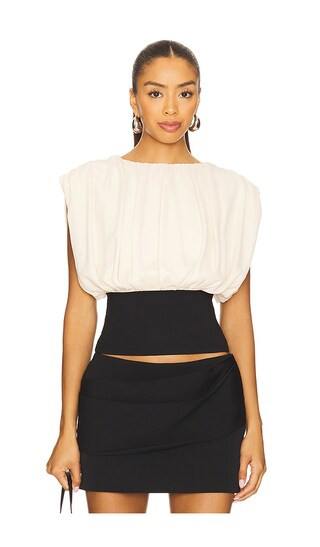 Amira Top in Ivory & Black | Revolve Clothing (Global)