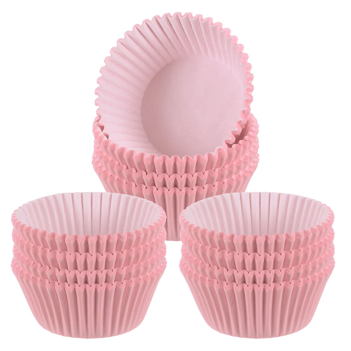 Unique Bargains Greaseproof Standard Size Cupcake Liners Papers Baking Cups 300 Pcs Pink | Target