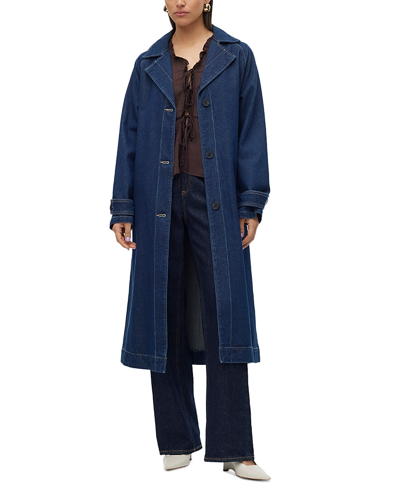 Vero Moda Madison Long Denim Trench Coat | Bloomingdale's (US)