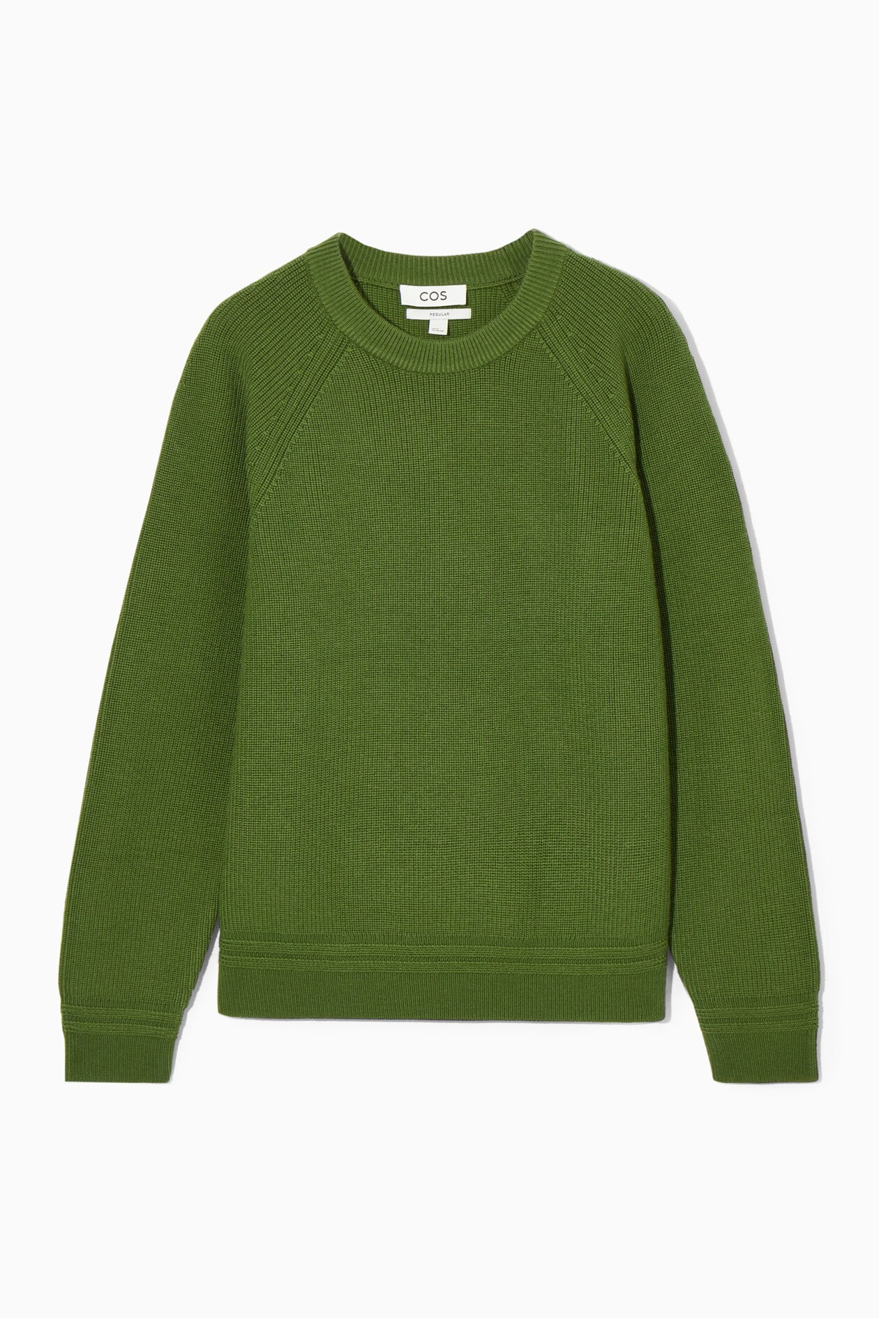 CREW-NECK WOOL JUMPER - GREEN | COS (AU)