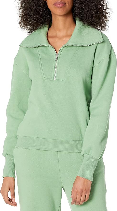 The Drop Women's Hayley Half Zip Fleece Sweatshirt | Amazon (US)