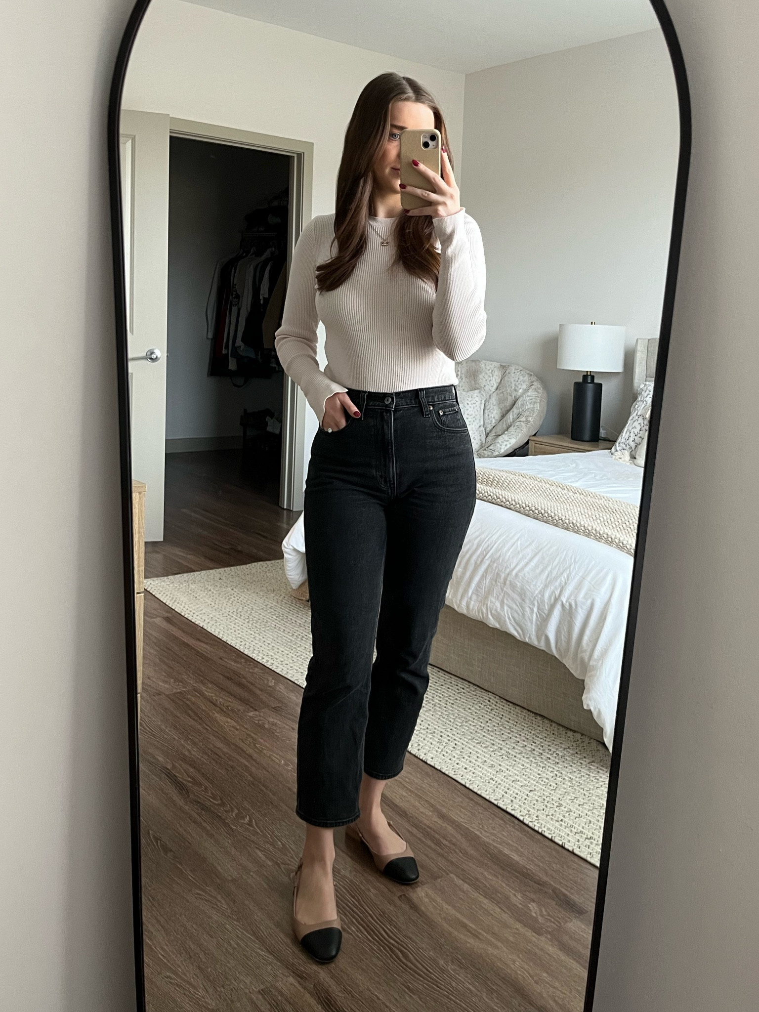 A little Saturday brunch fit 🤍 These shoes make any outfit instantly feel more elevated, but are also so comfortable!

#LTKworkwear #LTKshoecrush #LTKsalealert