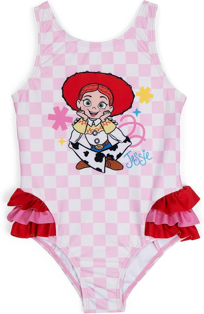 Disney Toy Story Girls One Piece Bathing Suit UPF 50+ Toddler to Little Kid Sizes (2T - 7-8) | Amazon (US)