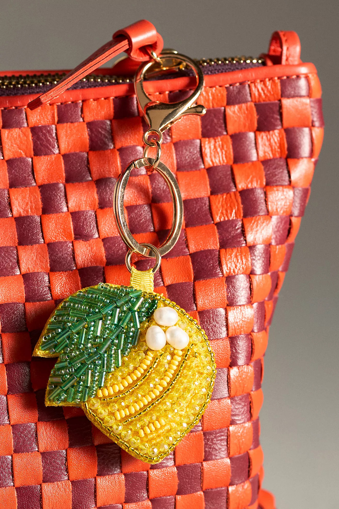 Beaded Fruit Icon Bag Charm | Anthropologie (US)