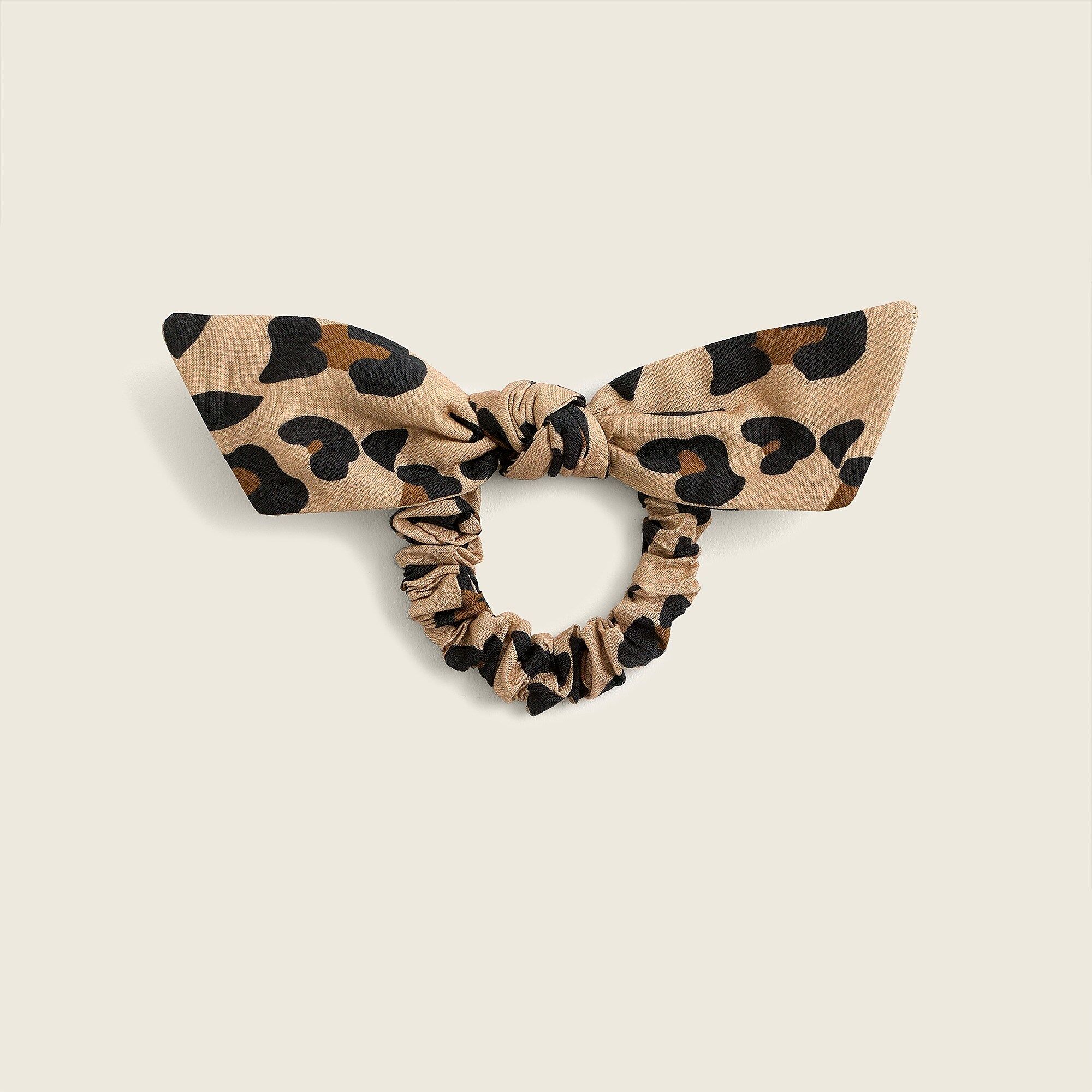 Knotted hair tie in leopard | J.Crew US