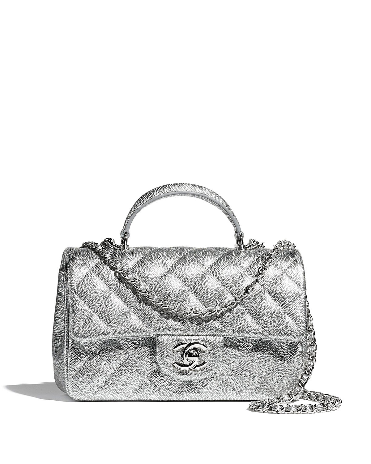 Chanel Mini Flap Bag With Top Handle | Neiman Marcus