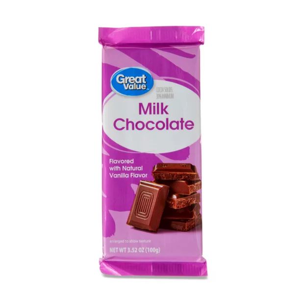 Great Value Milk Chocolate Bar, 3.52 oz - Walmart.com | Walmart (US)