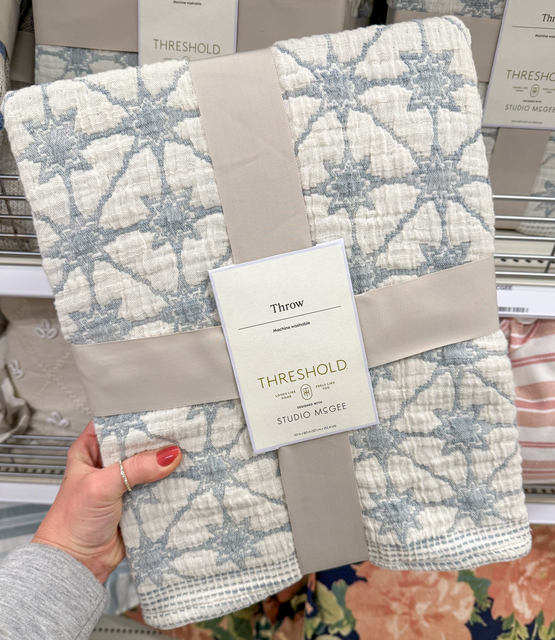 Love this new textured throw blanket 🩵

#LTKFindsUnder100 #LTKHome #LTKFindsUnder50