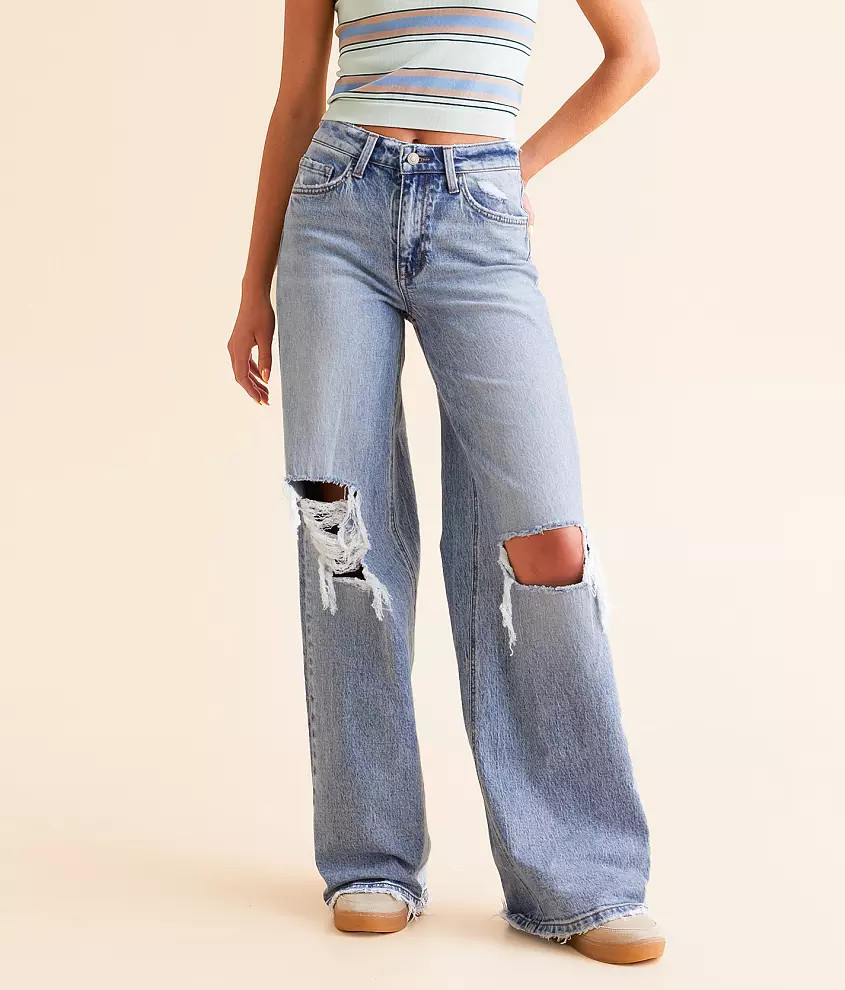 Icon High Rise Wide Leg Stretch Jean | Buckle