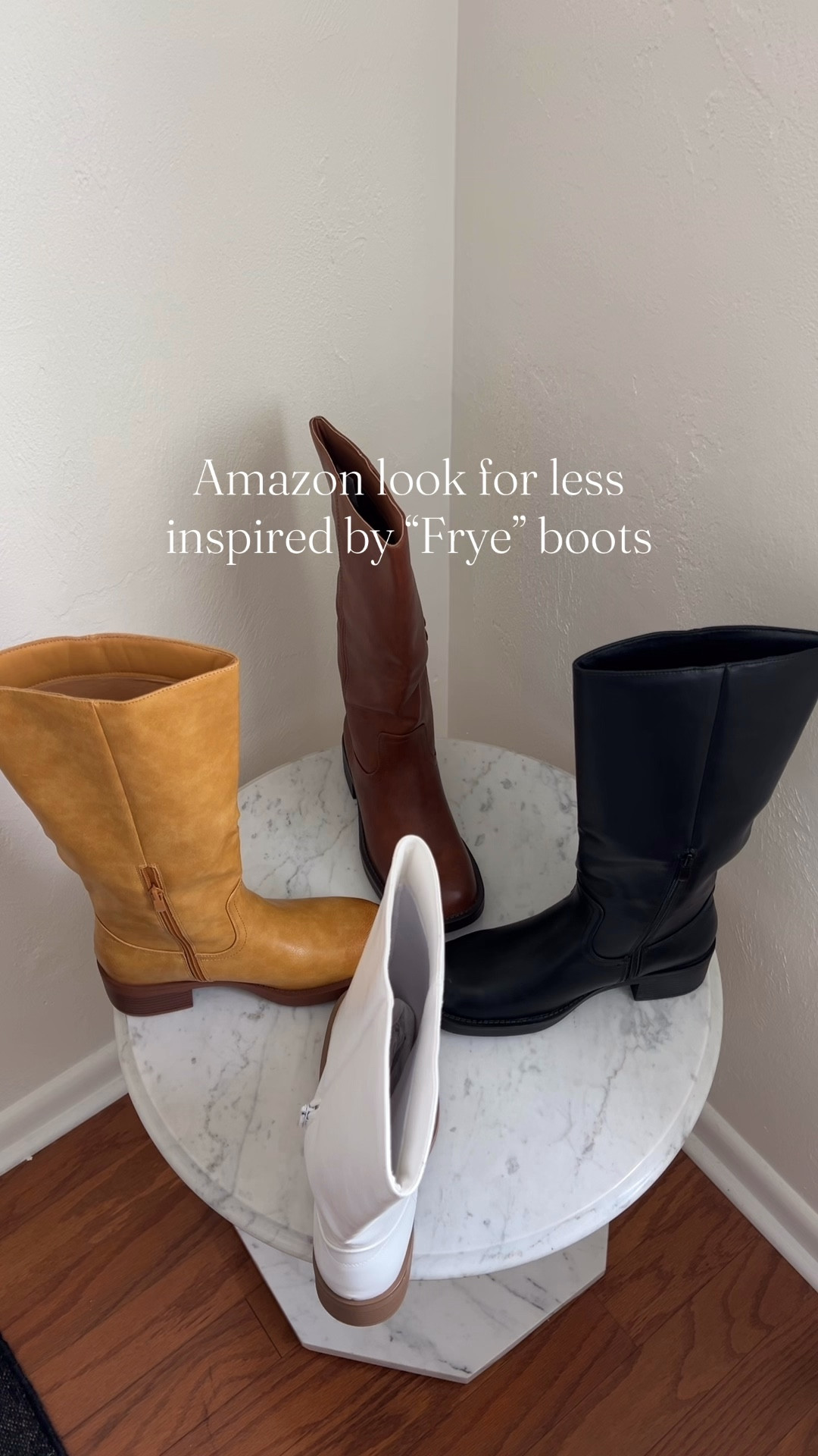 Amazon look for less inspired by Frye boots

#LTKGiftGuide #LTKHoliday