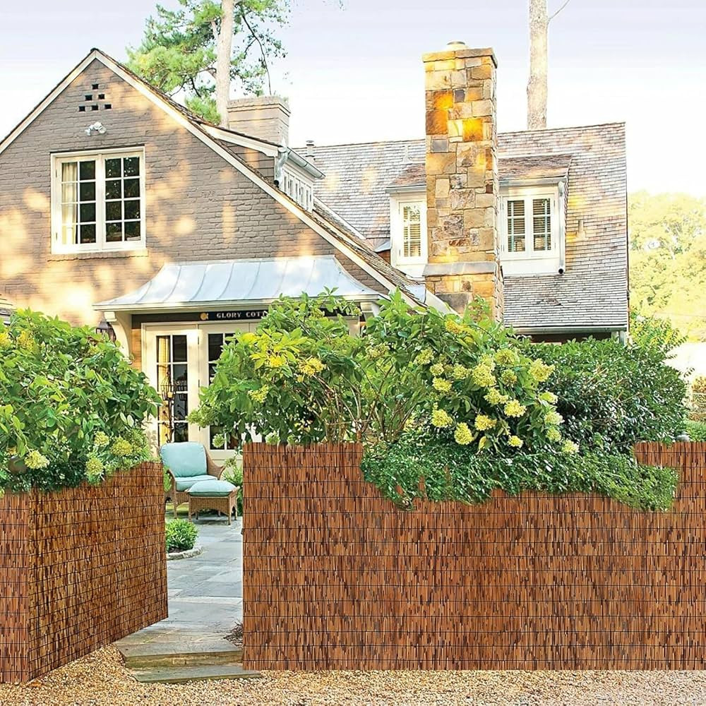 Reed Bamboo Screen Fencing,4FT X 16.4FT Natural Reed Fencing Reed Screen for Balcony Reed Fence B... | Amazon (US)