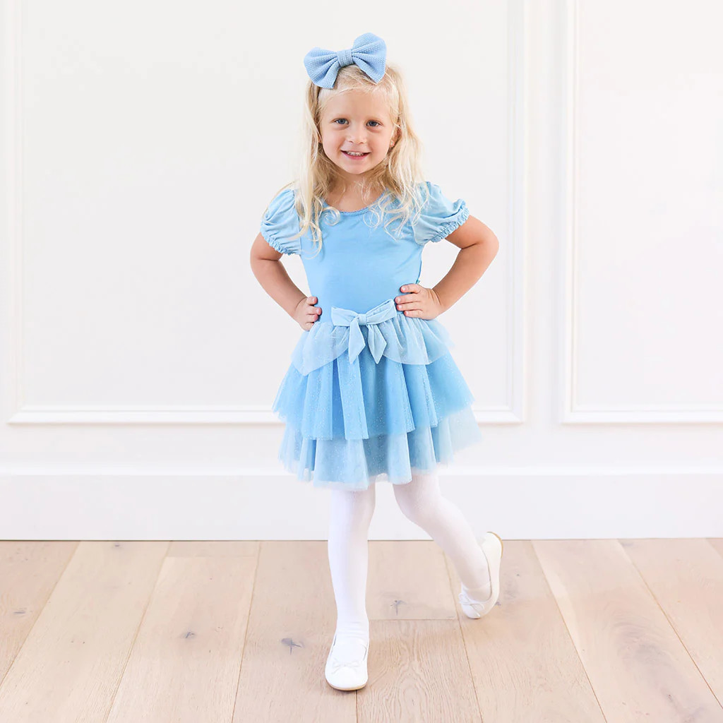 Disney Princess Blue Girl Toddler Tulle Dress | Cinderella | Posh Peanut