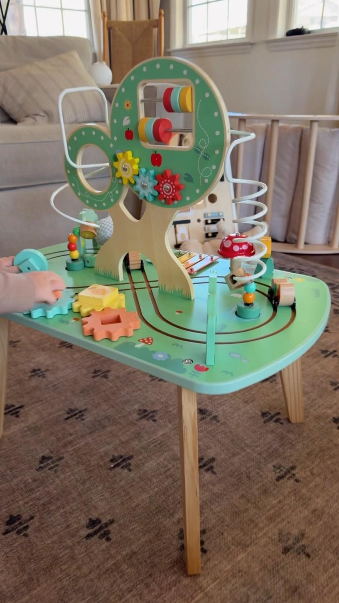 My 8 month old is loving this $35 activity table from target! 