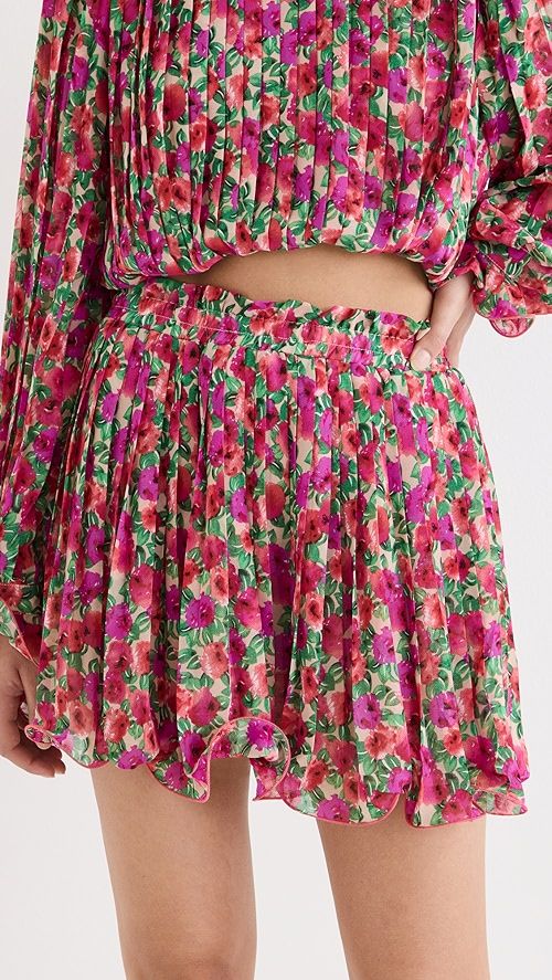 Floral Pleated Elastized Skirt | Shopbop